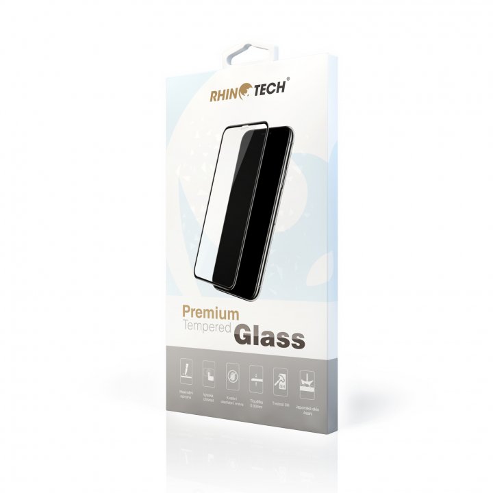RhinoTech 2 Tvrzené ochranné 3D sklo pro Apple iPhone 7 Plus / 8 Plus - bílé