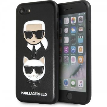 Karl Lagerfeld Karl and Choupette pouzdro iPhone 7/8/SE2020 černé