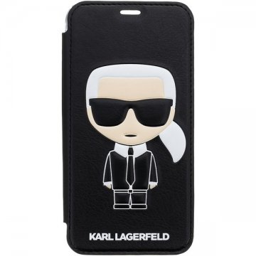 Karl Lagerfeld Ikonik Book pouzdro iPhone X/XS černé
