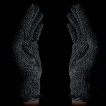 MUJJO Dvouvrstvé dotykové rukavice pro SmartPhone - velikost L - černé