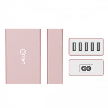 LAB.C X5 5Port USB Wall Charger - Rose Gold