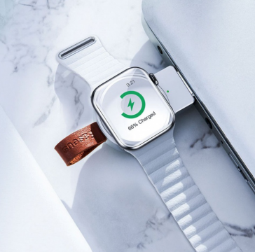 Baseus Dotter Wireless Charger for Apple Watch White - cestovní nabíječka pro Apple Watch