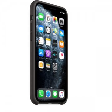 Apple silikonový kryt iPhone 11 Pro Max černý