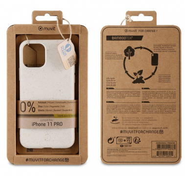 Muvit bambusový ECO ochranný kryt pro iPhone 11 Pro