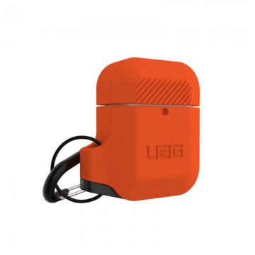 UAG odolný silikonový obal AirPods oranžový