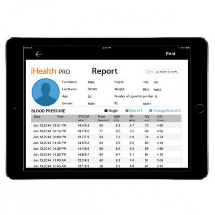 iHealth CardioLab chytrý kardiovaskulární diagnostický systém