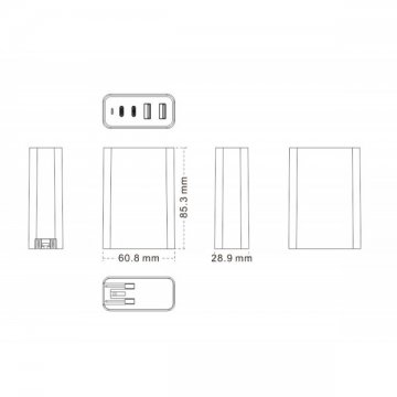 HyperJuice 100W GaN USB nabíjecí adaptér