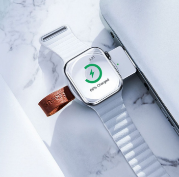 Baseus Dotter bezdrátová cestovní nabíječka pro Apple Watch, černá - použité