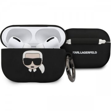 Karl Lagerfeld silikonový kryt pro Airpods Pro, černé