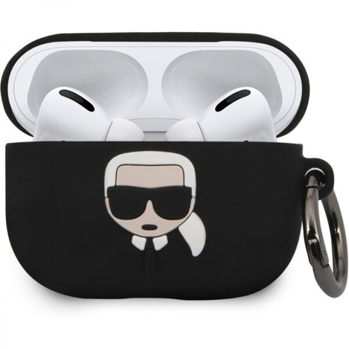 Karl Lagerfeld silikonový kryt pro Airpods Pro, černé