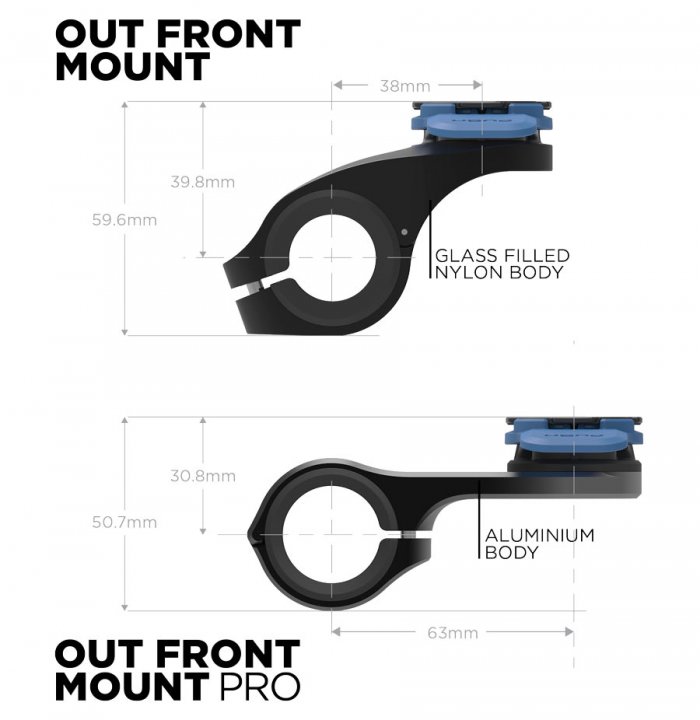 Quad Lock Out Front Mount PRO - Držák mobilního telefonu na kolo