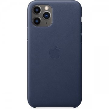 Pouzdro Apple kožené pro iPhone 11 Pro půlnočně modré
