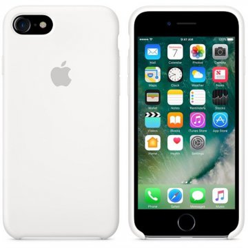 Apple silikonový kryt iPhone 7 / 8 / SE2020 / SE2022 bílý