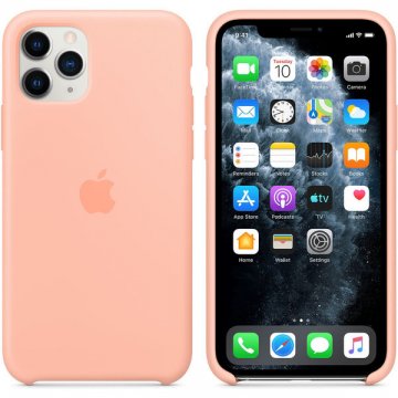 Apple silikonový kryt iPhone 11 Pro grepově růžový