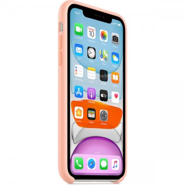 Apple silikonový kryt iPhone 11 grepově růžový