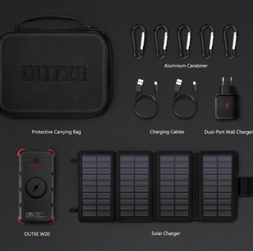 OUTXE W20 Outdoor Charger Kit Combo 20000mAh