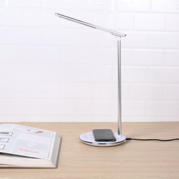 MiPow Smrter Lichta – LED lampička s Qi bezdrátovou nabíječkou (7,5 W), bílá