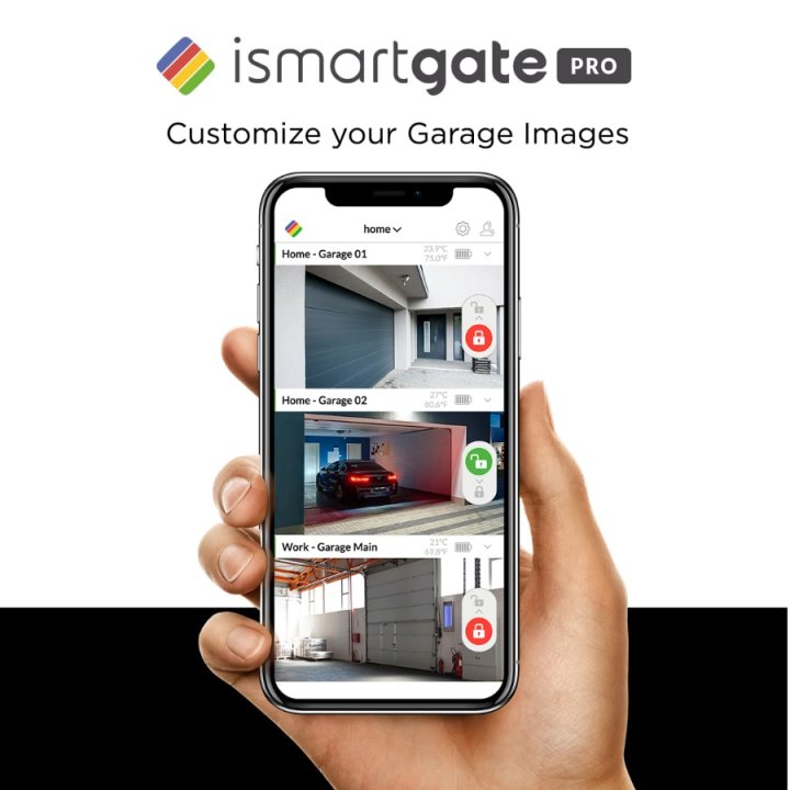 ismartgate Standard Pro Garage – IoT dálkové ovládání až 3 vrat, pohybový senzor