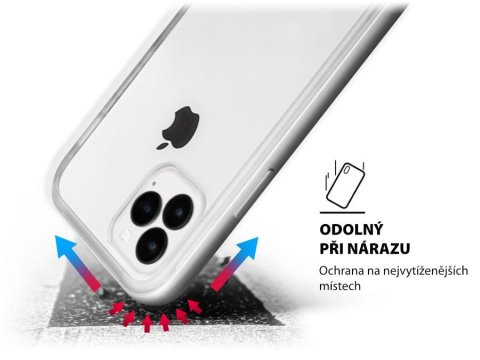 LAUT Exoframe – ochranný kryt pro iPhone 11 - stříbrný