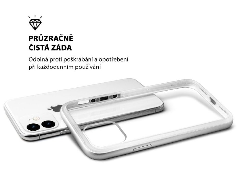 LAUT Exoframe – ochranný kryt pro iPhone 11 Pro - stříbrný