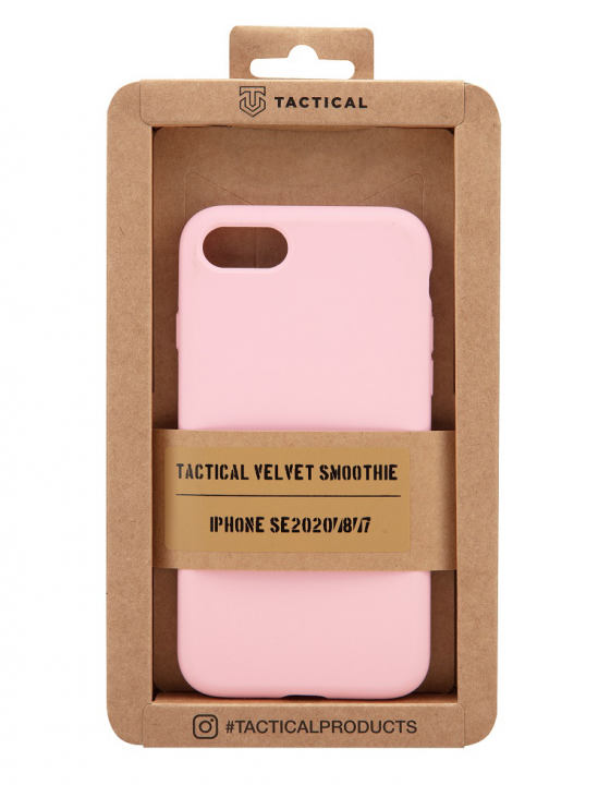 Tactical Velvet Smoothie Kryt pro Apple iPhone SE2022 / SE2020 / 8 / 7 - Pink Panther