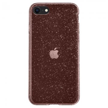 Spigen Liquid Crystal Glitter, ochranný kryt pro iPhone SE2022 / SE2020 / 8 / 7 - růžový