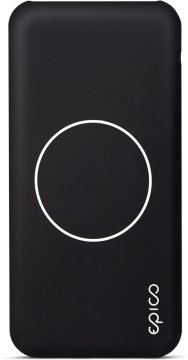 Epico Wireless Powerbank 10000 mAh - black