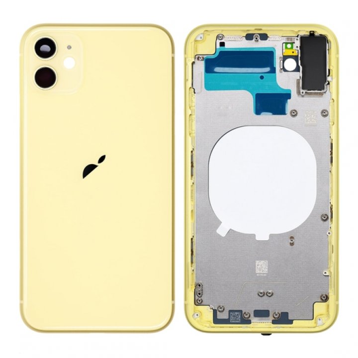 Zadní kryt pro Apple iPhone 11 - žlutý