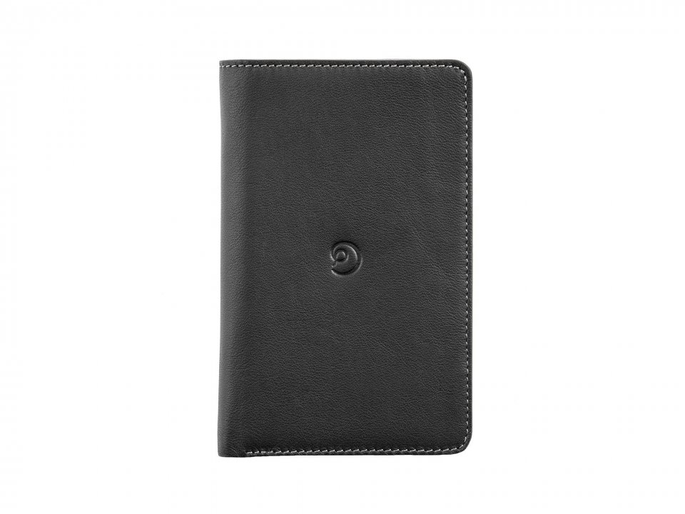 DannyP kožená peněženka na iPhone 8 / 7 / 6 / SE2020 / SE2022 černá