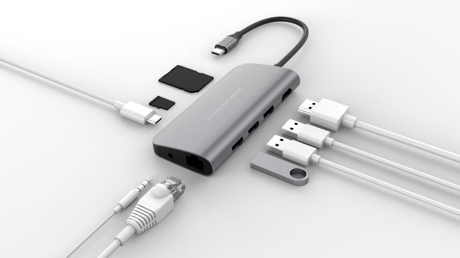 HyperDrive POWER 9 v 1 USB-C Hub – Vesmírně šedá