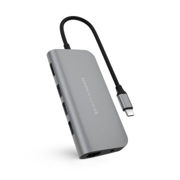 HyperDrive POWER 9 v 1 USB-C Hub – Vesmírně šedá