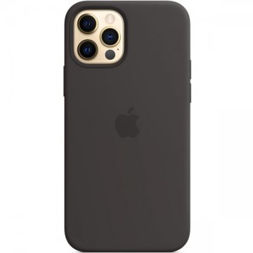 Apple silikonový kryt s MagSafe na iPhone 12 / 12 Pro černý