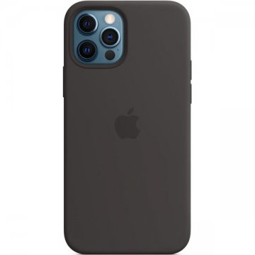 Apple silikonový kryt s MagSafe na iPhone 12 / 12 Pro černý