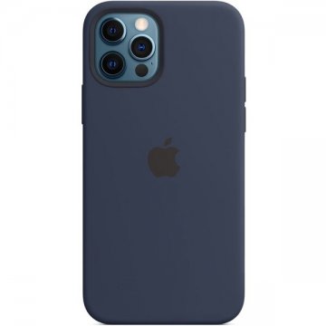 Apple silikonový kryt s MagSafe na iPhone 12 / 12 Pro námořnicky tmavomodrý