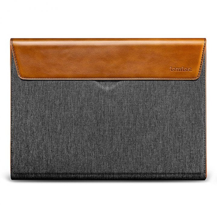 tomtoc Premium Sleeve - ochranné pouzdro pro MacBook Pro 16'' , šedá, koňaková