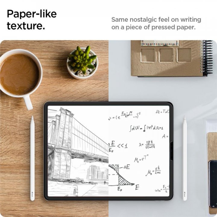 Spigen Paper Touch - folie s texturou papíru pro iPad Air 10.9" / Pro 11" (2018/2020/21/22)