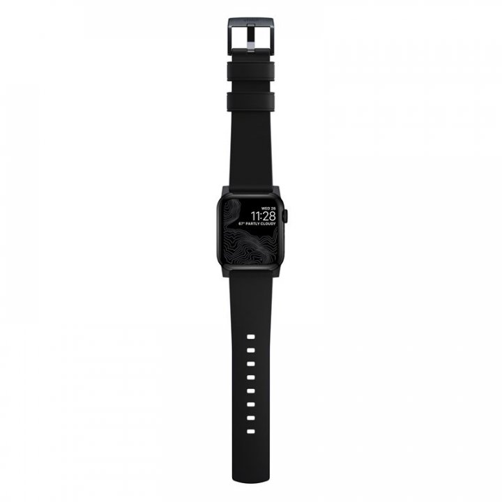 Nomad Active Strap Pro, černý řemínek s černou přezkou pro Apple Watch 49 / 45 / 44 / 42 mm