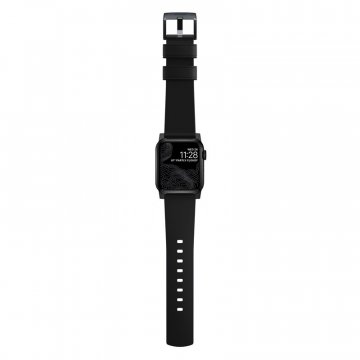 Nomad Active Strap Pro, černý řemínek s černou přezkou pro Apple Watch 49 / 45 / 44 / 42 mm