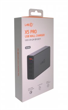 LAB.C X5 Pro, 5Port USB Hub - nabíječka - 5 portů, nabíječka, stříbrná
