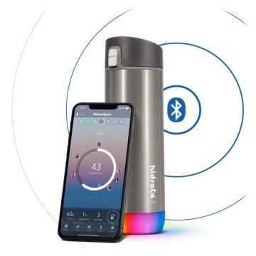 HidrateSpark – nerezová chytrá lahev, 620 ml, Bluetooth tracker, nerezová