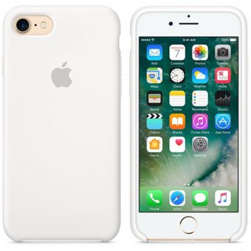 Apple silikonový kryt iPhone 7/8/SE2020 bílý - EOL