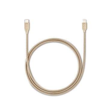 Epico kovový usb-c - lightning kabel 1,2m - zlatý