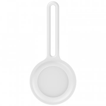 Silikonová klíčenka pro Apple AirTag, bílá (Bulk)
