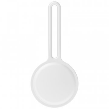 Silikonová klíčenka pro Apple AirTag, bílá (Bulk)