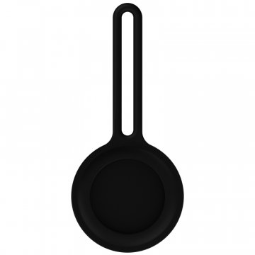 Silikonová klíčenka pro Apple AirTag, černá (Bulk)