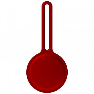 Silikonová klíčenka pro Apple AirTag, červená (Bulk)