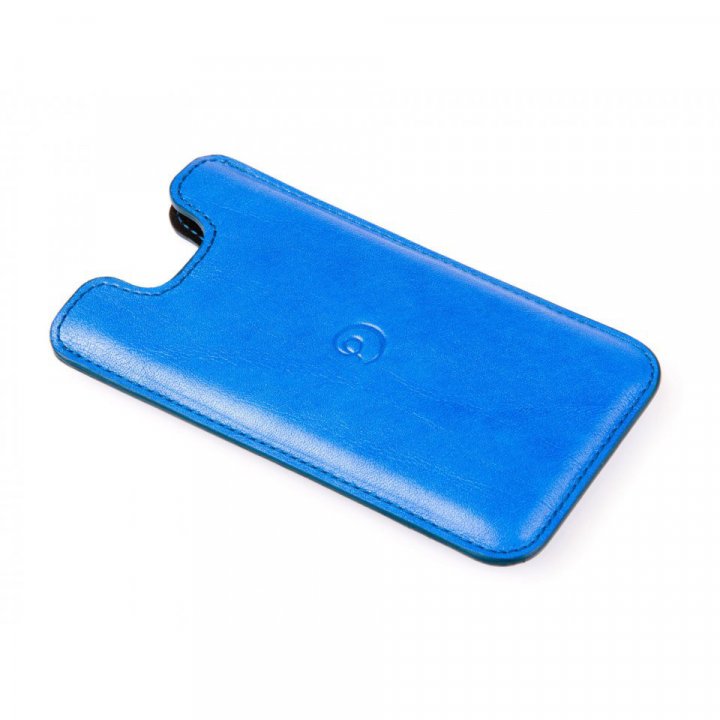 DannyP kožený obal na iPhone 5 / 5S / SE2016 modrý