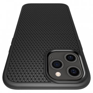 Spigen Liquid Air, ochranný kryt pro iPhone 12 / 12 Pro, černý