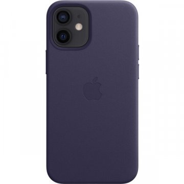 Apple kožený kryt s MagSafe iPhone 12 mini temně fialový