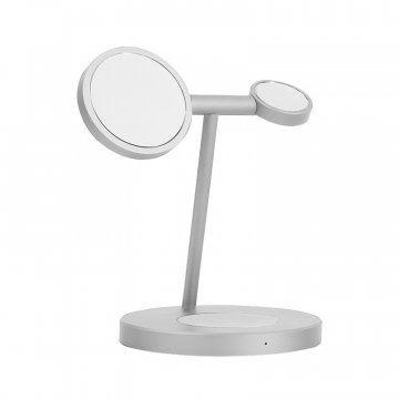 COTEetCI WS-31 MagSafe 3in1 nabíjecí stojánek pro AirPods / iPhone / Apple Watch - stříbrný